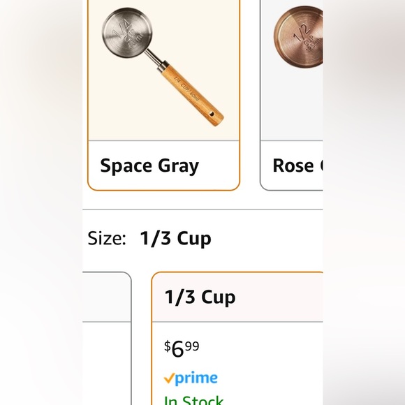 New! Space Gray Measuring Cups - Picture 5 of 9